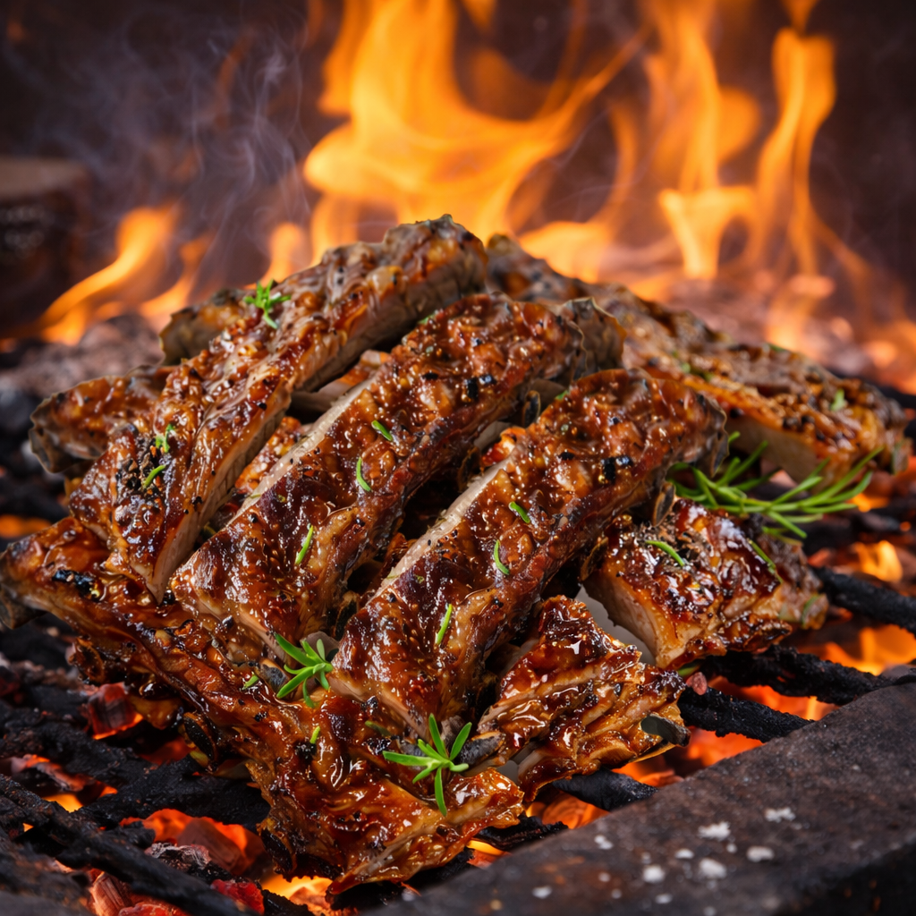 Honey Roasted Pork Loin Rib 蜜汁子弹排骨 