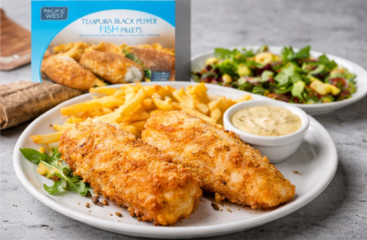 Tempura Black Pepper Fish Fillets 【425g】