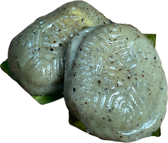Salty Black Sesame Kueh 咸黑芝麻糕 - 12pcs