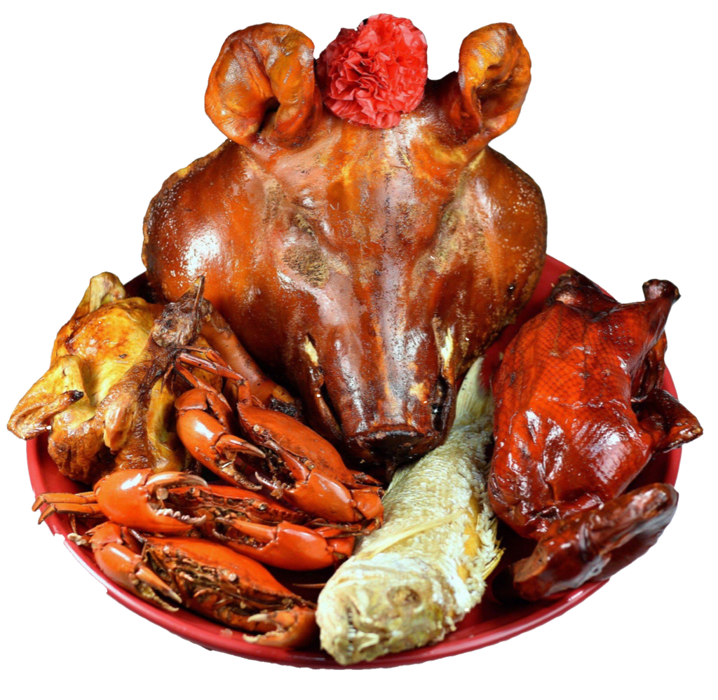 Ngor Seng五牲- 猪头 ( 烧鸭+烧鸡+猪头+鱼+螃蟹 3pcs）