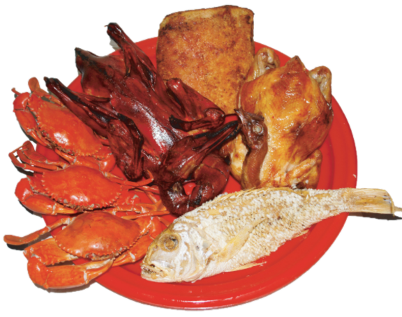 Ngor Seng五牲- 叉烧（ 烧鸭+烧鸡+叉烧 500g+鱼+螃蟹 3pcs )