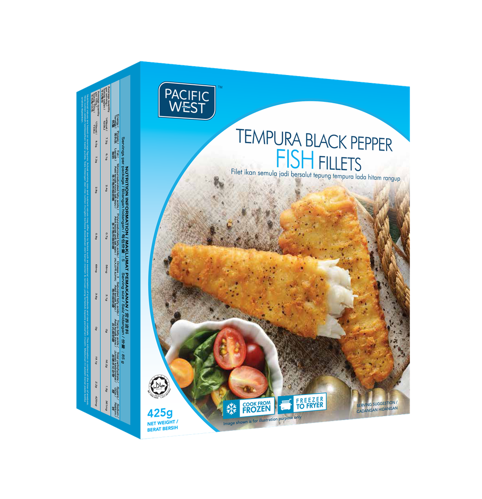 Tempura Black Pepper Fish Fillets 【425g】
